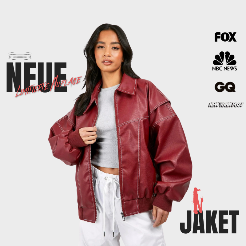 Oversize-Kontrastjacke